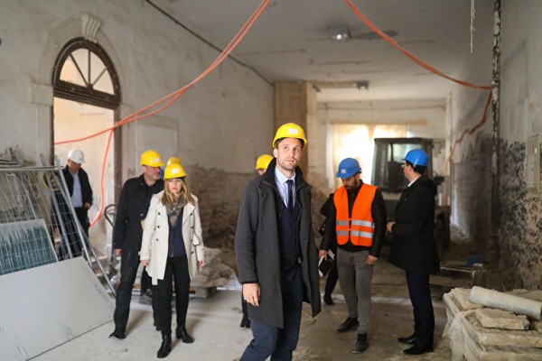 Gradonačelnik Dukić obišao gradilište Providurove palače